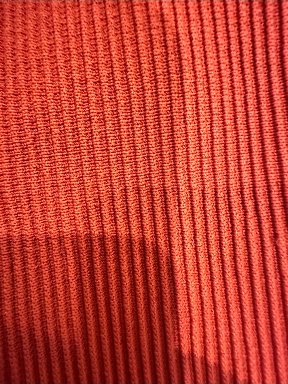 Babaton Rust-Red Ribbed V-Neck Mini Dress - Picture 5 of 6